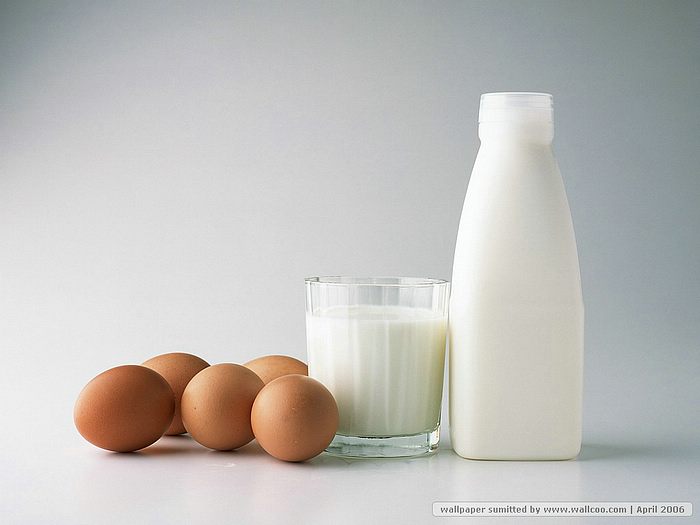 Telur dan susu, makanan penambah berat badan