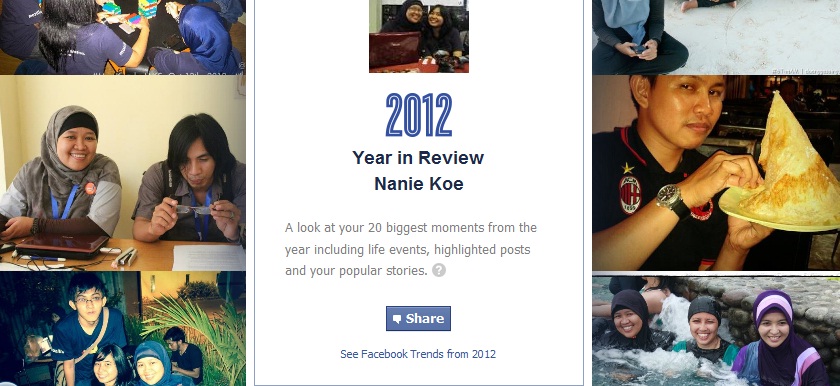 Tampilan Facebook Year in Review