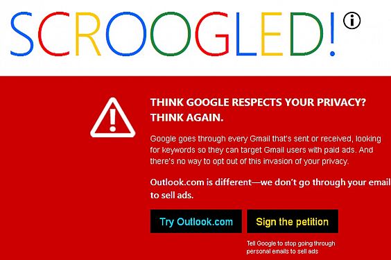 Don't Get Scroogled by Gmail