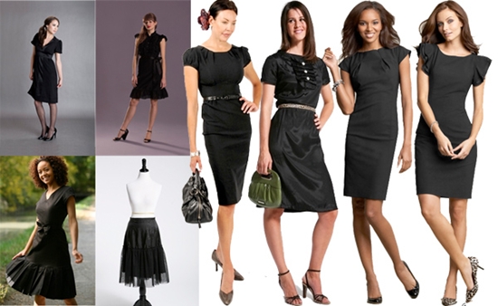 tips mengenakan mini dress hitam