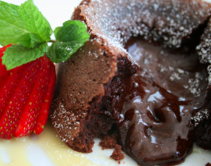resep chocolate molten cake